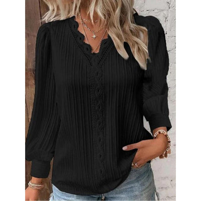 Vespara | Elegant Pintuck Blouse