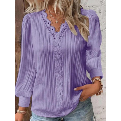 Vespara | Elegant Pintuck Blouse