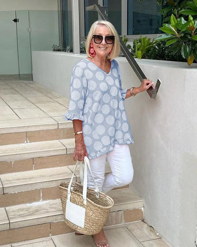 Fenella | Stylish V-Neck Blouse