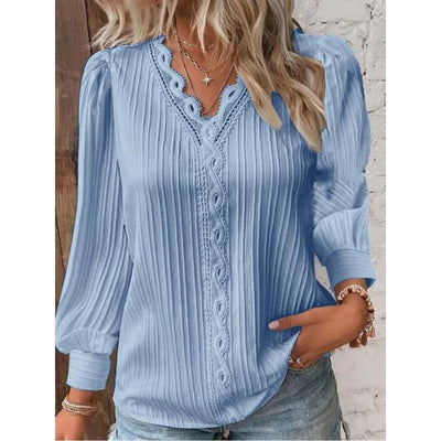 Vespara | Elegant Pintuck Blouse