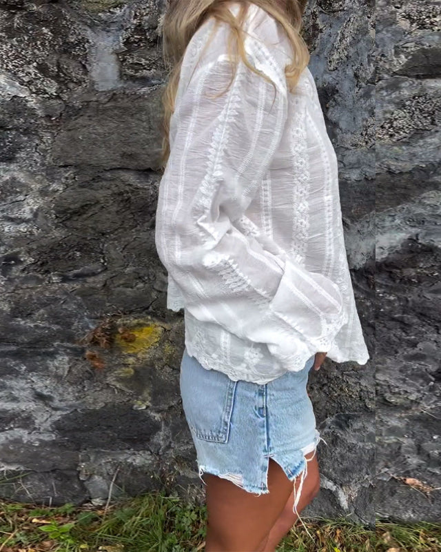 Sylvara | Classic Button-Up Polo Shirt