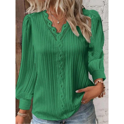 Vespara | Elegant Pintuck Blouse