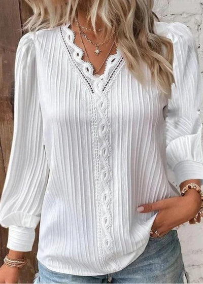 Vespara | Elegant Pintuck Blouse