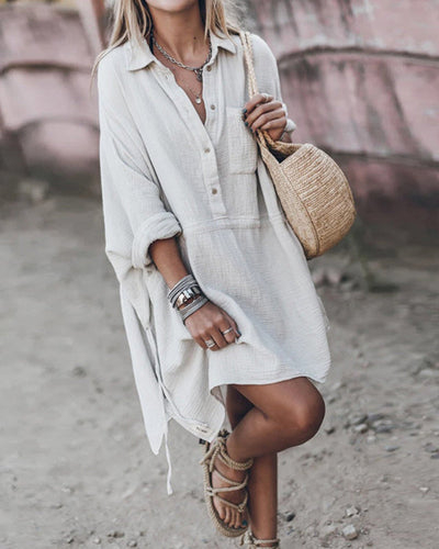 Xanthea | Chic Shirt Dress in Cotton Blend