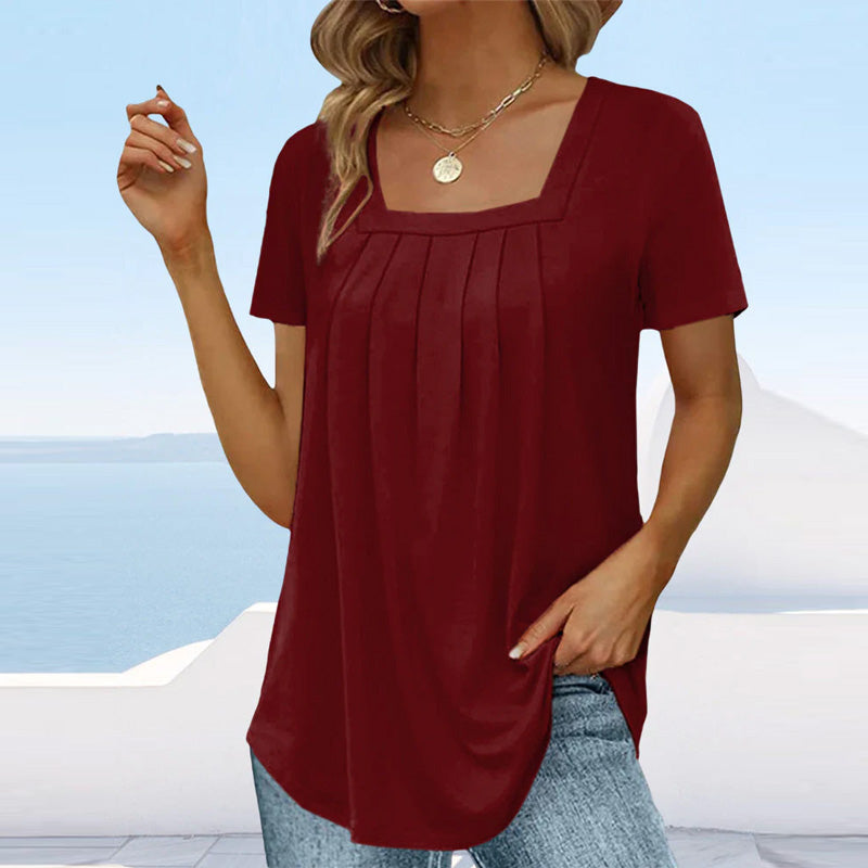 Eireneva | Elegant Pleated Blouse