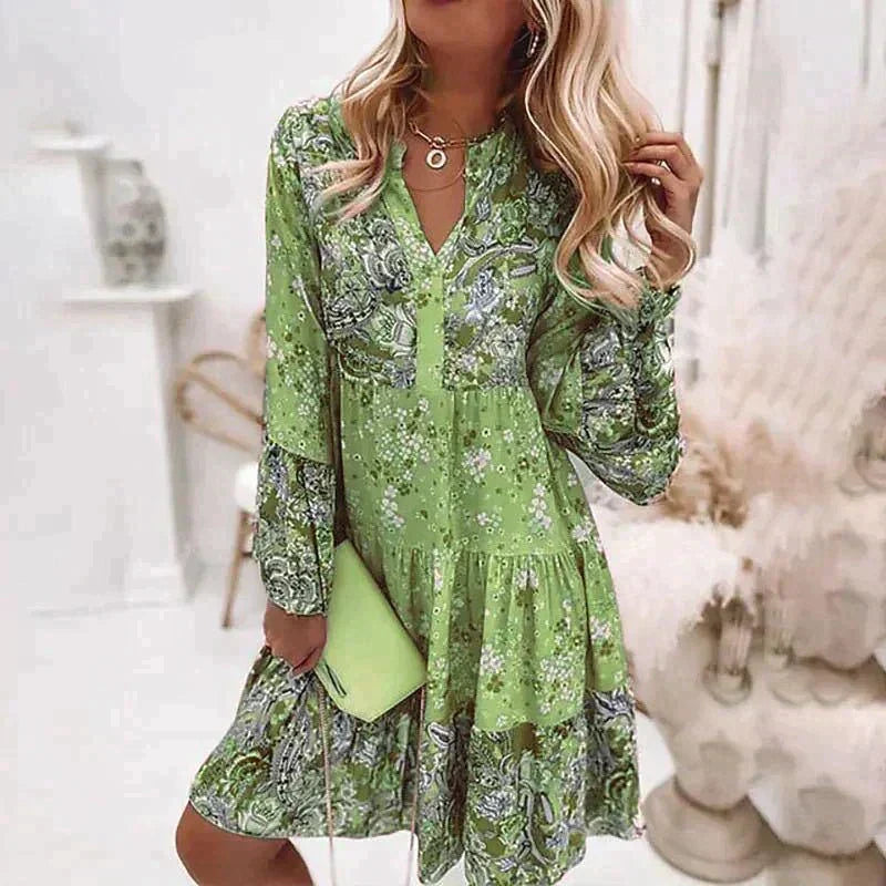 Lioren | Flower-patterned Dress