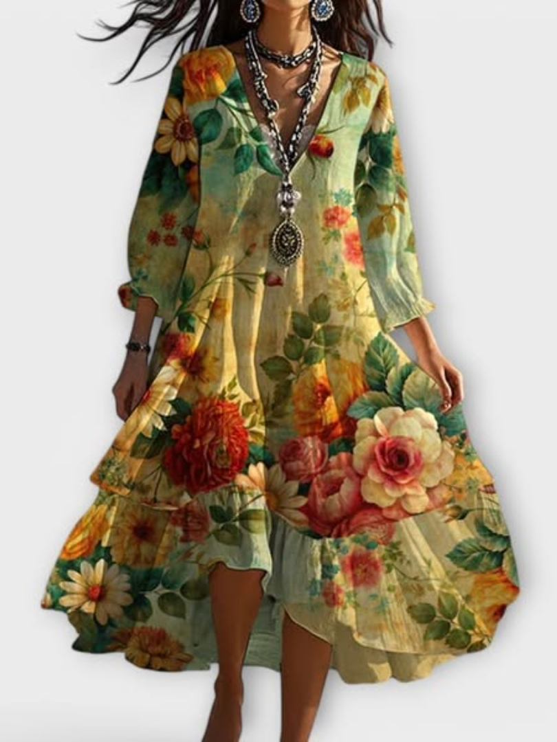 Marina | Vintage Floral Dress