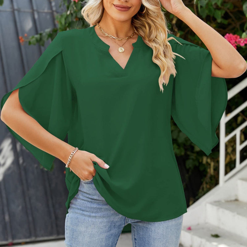Velmaria | Elegant V-Neck Top