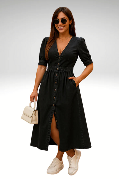 Anya | Elegant Denim Dress