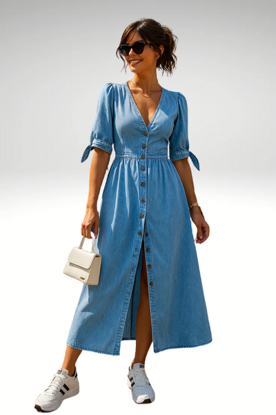Anya | Elegant Denim Dress