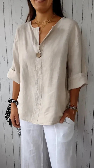 Ravienne | Minimalist Button Blouse