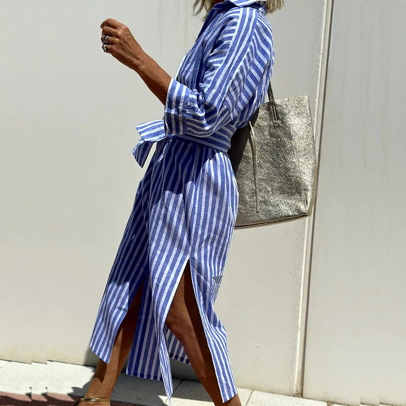 Belladonna | Striped Shirt Dress