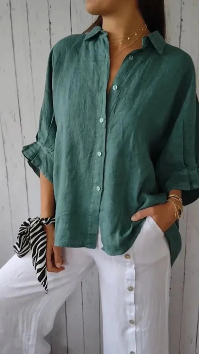 Zephara | Casual Tie-Back Shirt