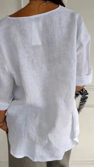Ravienne | Minimalist Button Blouse