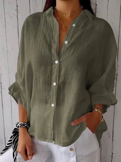 Zephara | Casual Tie-Back Shirt