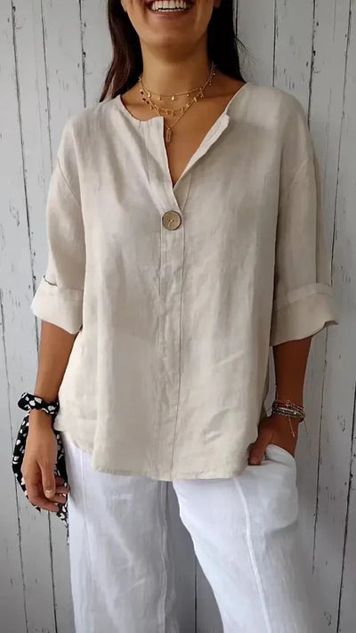 Ravienne | Minimalist Button Blouse
