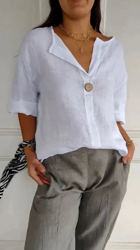 Ravienne | Minimalist Button Blouse