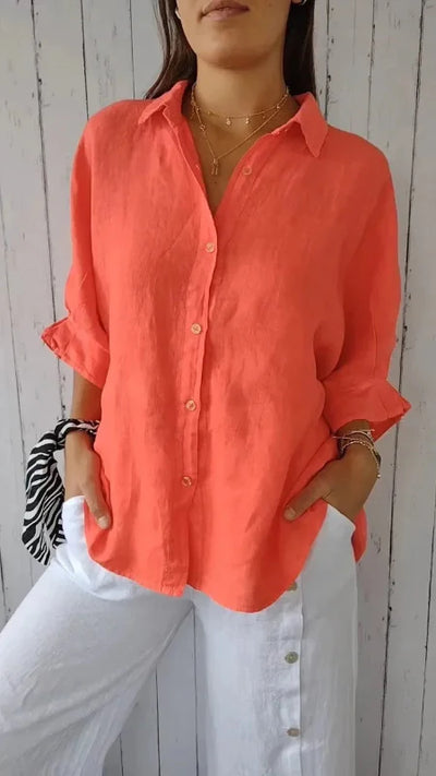 Zephara | Casual Tie-Back Shirt