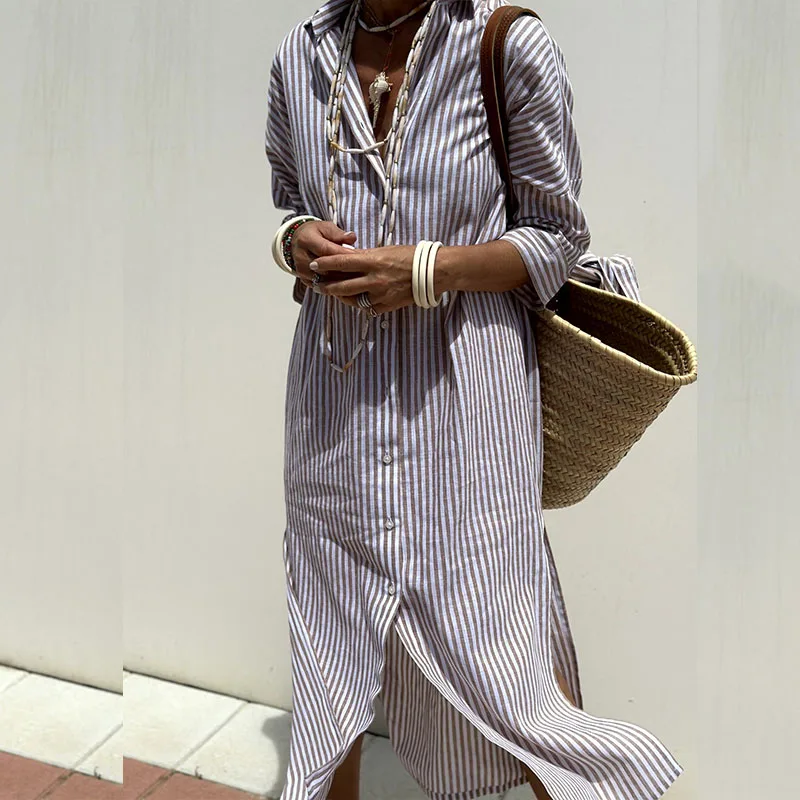 Belladonna | Striped Shirt Dress
