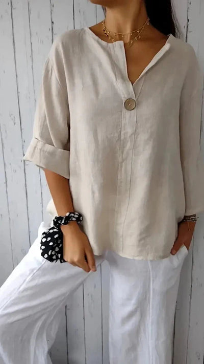 Ravienne | Minimalist Button Blouse