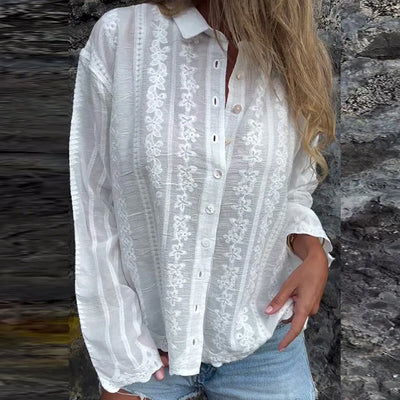 Sylvara | Classic Button-Up Polo Shirt