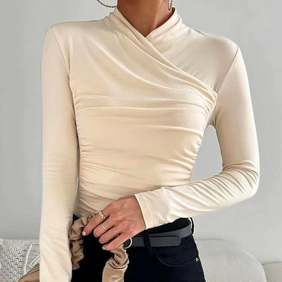 Divona | Classic Cross-Neck Top