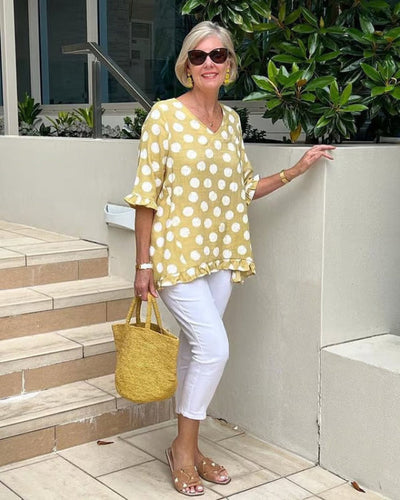 Fenella | Stylish V-Neck Blouse