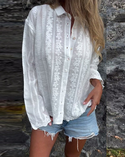 Sylvara | Classic Button-Up Polo Shirt