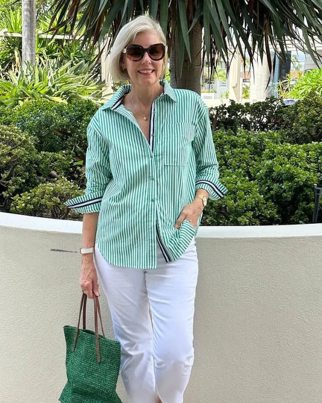 Ceryselle | Stylish Striped Shirt