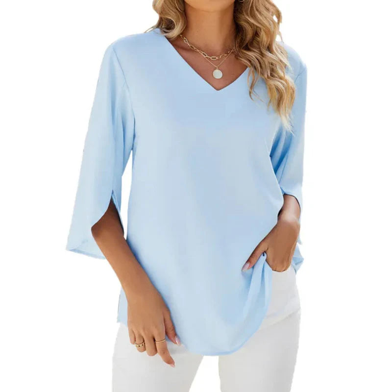 Aurethia | Stylish V-neck Blouse