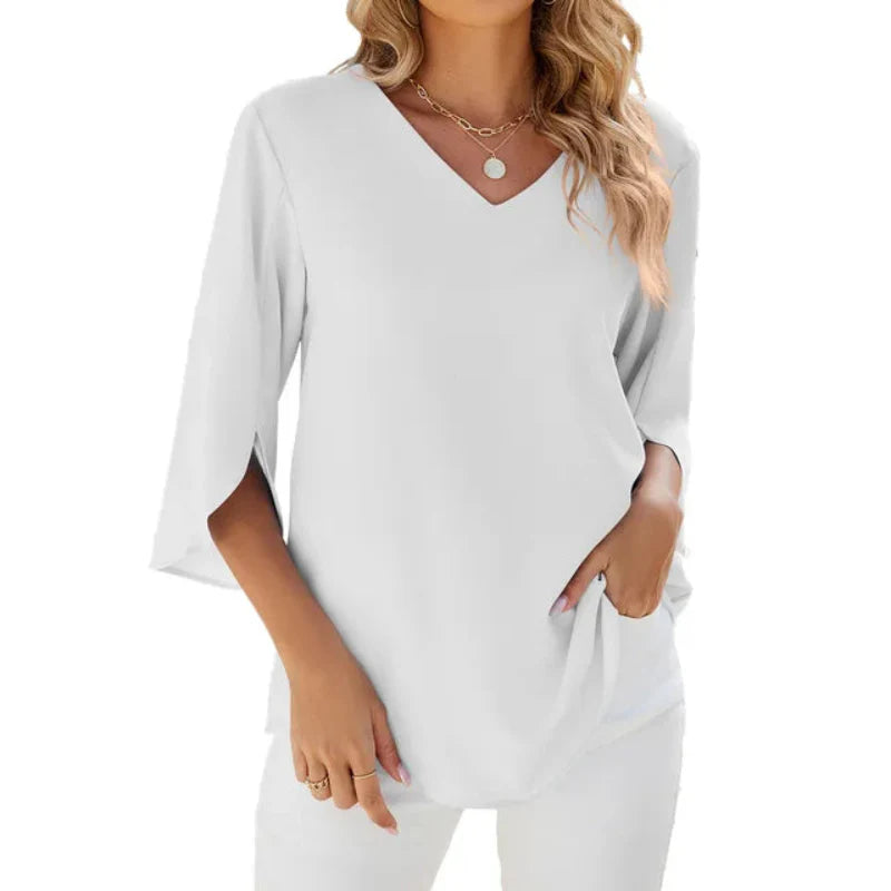 Aurethia | Stylish V-neck Blouse