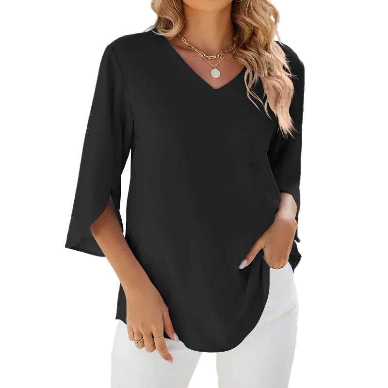 Aurethia | Stylish V-neck Blouse