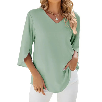 Aurethia | Stylish V-neck Blouse