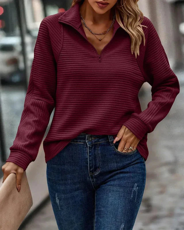 Kaeli | Chic quarter-zip sweater