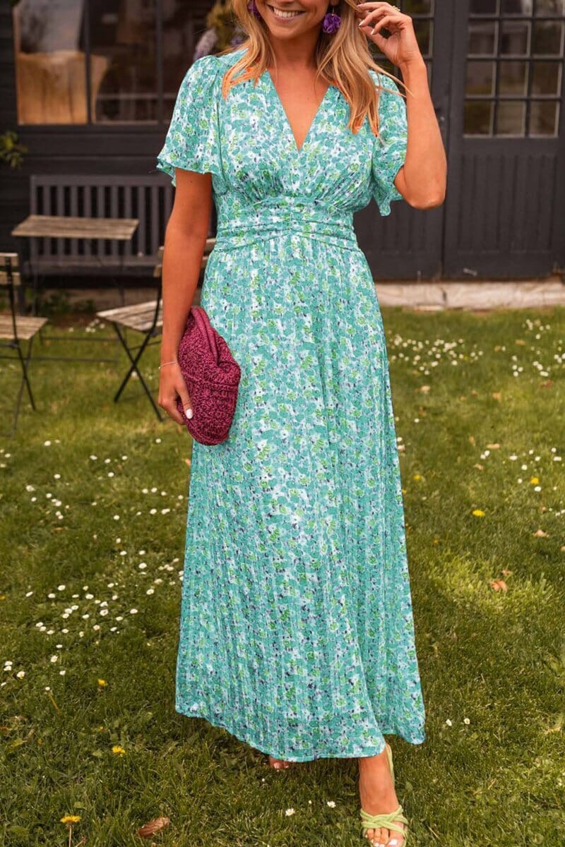 Sandra | Elegant Maxi Dress with V-Neckline