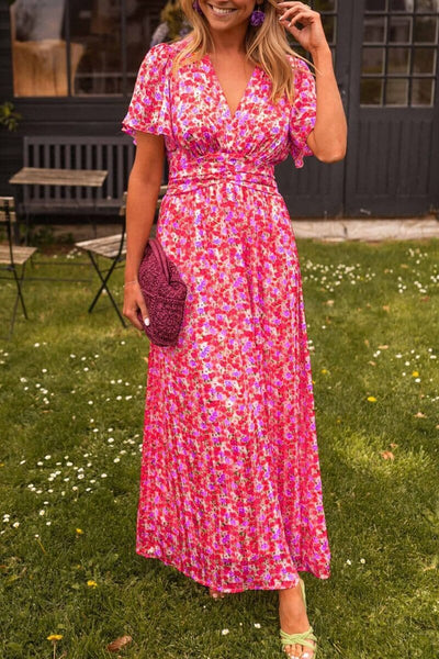 Sandra | Elegant Maxi Dress with V-Neckline