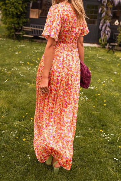 Sandra | Elegant Maxi Dress with V-Neckline