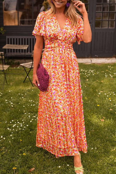 Sandra | Elegant Maxi Dress with V-Neckline