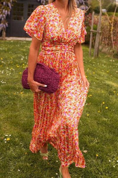 Sandra | Elegant Maxi Dress with V-Neckline