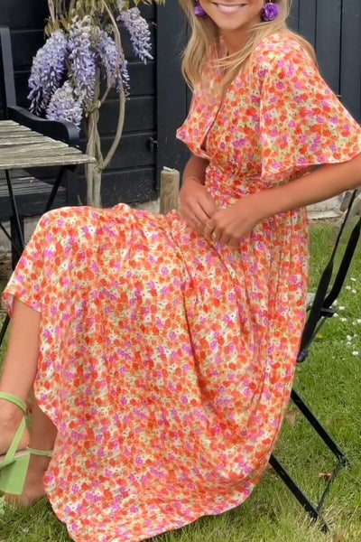 Sandra | Elegant Maxi Dress with V-Neckline