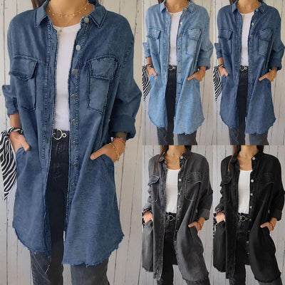 Faelith | Stylish Oversized Denim Shirt