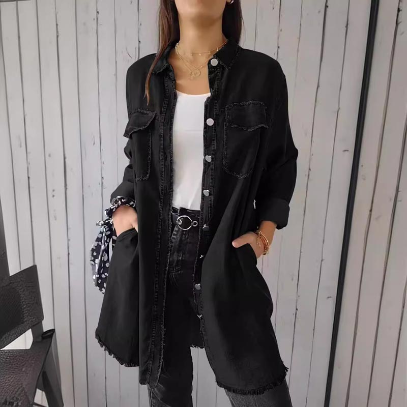 Faelith | Stylish Oversized Denim Shirt