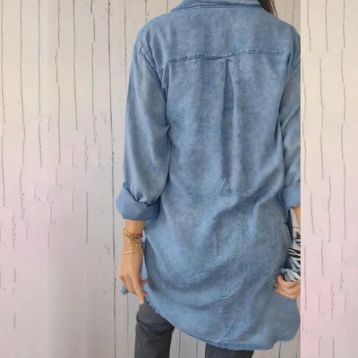 Faelith | Stylish Oversized Denim Shirt