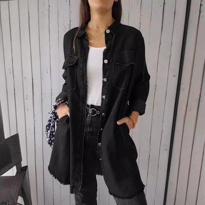 Faelith | Stylish Oversized Denim Shirt