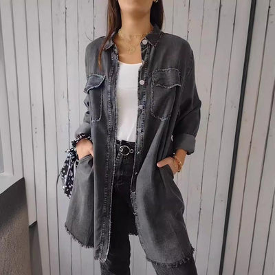 Faelith | Stylish Oversized Denim Shirt
