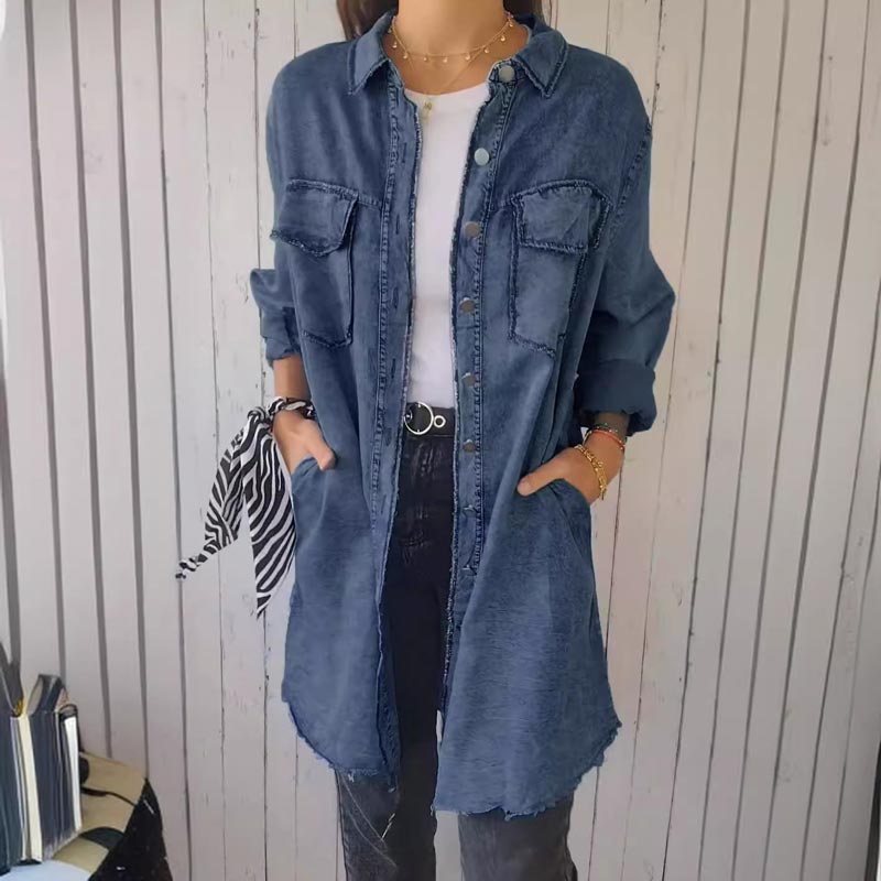 Faelith | Stylish Oversized Denim Shirt