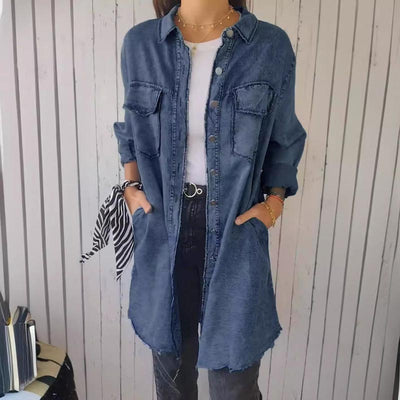 Faelith | Stylish Oversized Denim Shirt